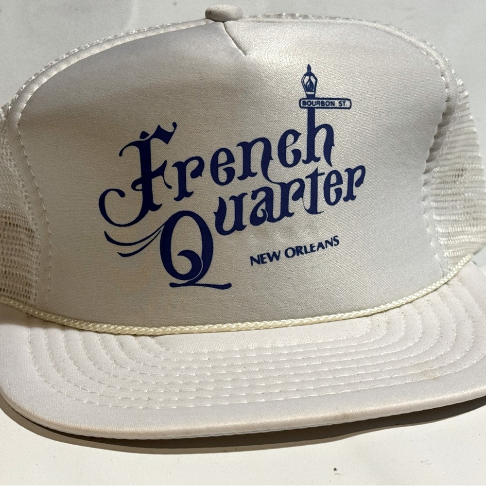 Bourbon St., French Quarter, New Orleans snapback trucker hat circa 1990